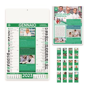 PA154 Calendario Farmacia - da €. 0,91 + iva cad
